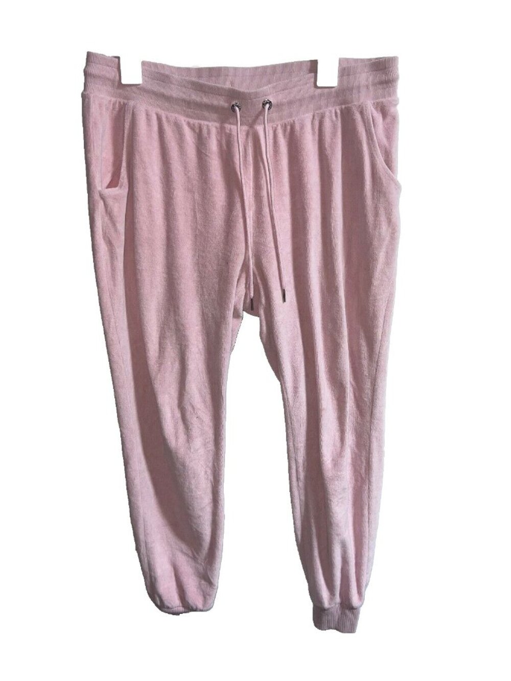 Bebe Sport L pink Joggers with  Rhinestone Detail Lounge ankle pull on Pants